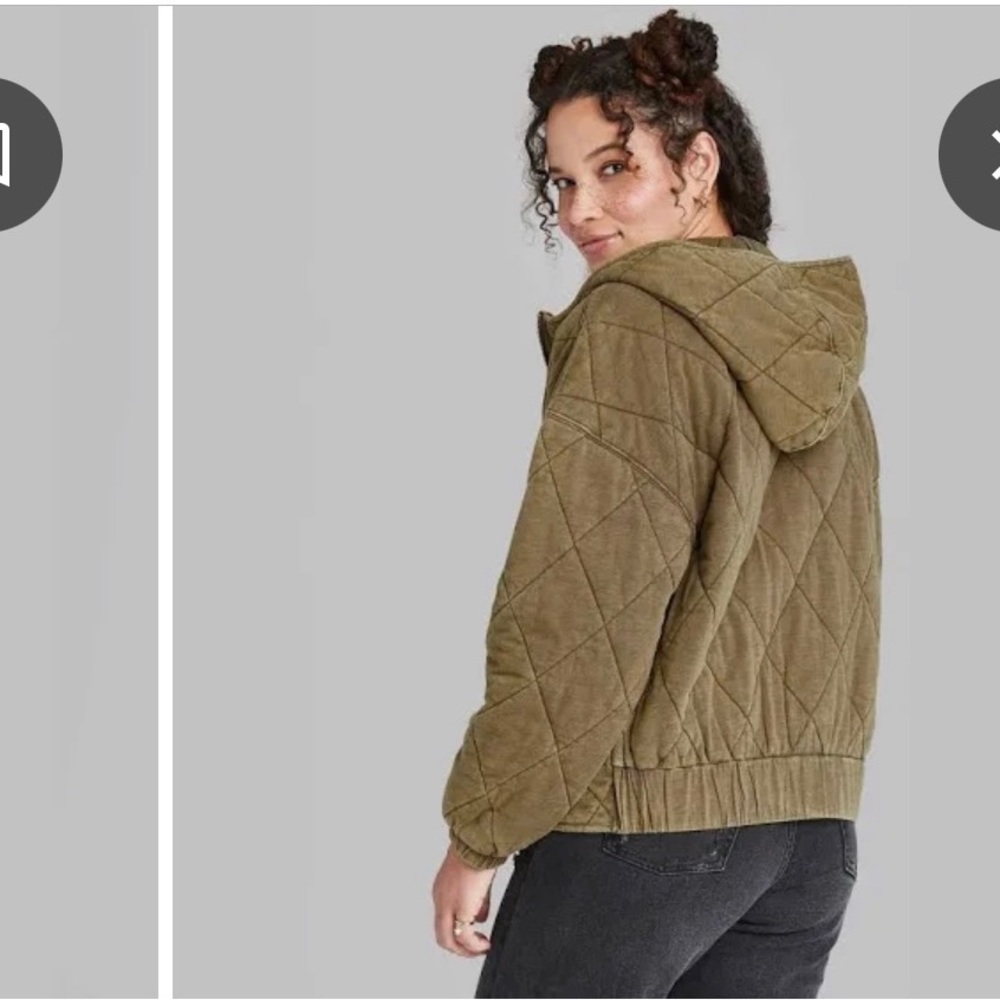 Wild Fable Quilted Jacket. XL NWT